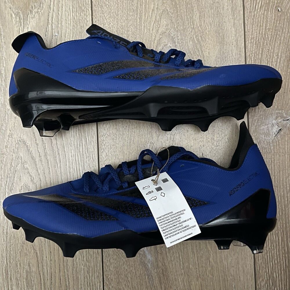 adidas Adizero Electric II Royal Blue Core Black Football Cleats Size 13
